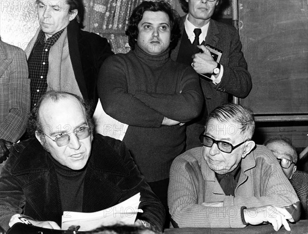 Jean-Paul SARTRE et Klaus CROISSANT, 1974