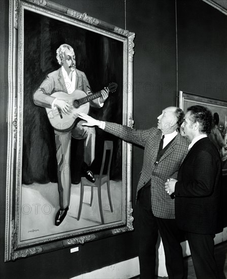 Georges Brassens et Yves Brayer