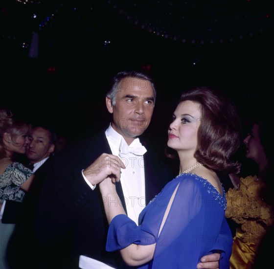 Joachim FUCHSBERGER and Gundula KORTE at Bal Paré, 1967
