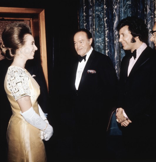 Prinzessin ANNE von England, Bob HOPE und Tom JONES, 1970