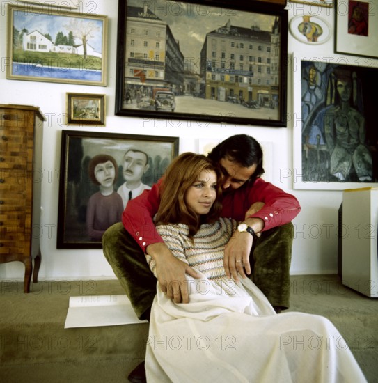 Senta BERGER with husband Michael VERHOEVEN, 1971