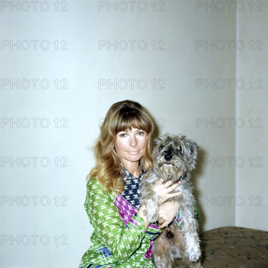 Vivi BACH with dog around 1972