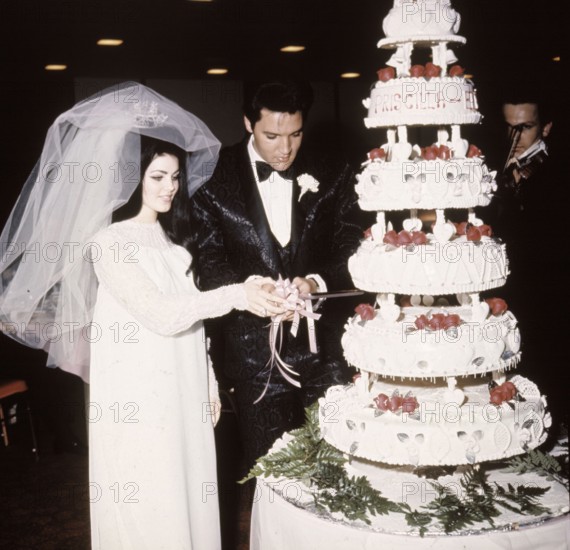 Wedding Priscilla BEAULIEU and Elvis PRESLEY, Las Vegas 1967