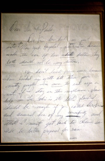 Letter from Marilyn MONROE to Lee STRASBERG