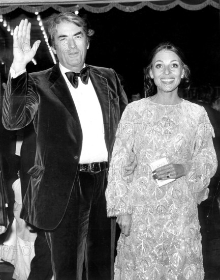 Gregory PECK and wife Veronique