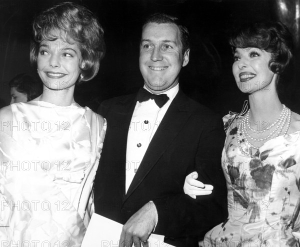 Loretta YOUNG with daughter and son-in-law, around 1960