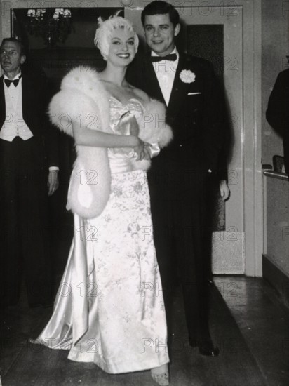 Nadja TILLER and Walter GILLER at the Bal Paré, Munich 1956