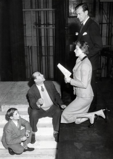 Ingrid BERGMAN rehearsing 'Joan of Arc' in 1954