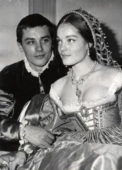 Romy SCHNEIDER and Alain DELON on stage