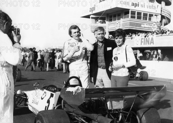 Dieter QUESTER, Joachim FUCHSBERGER and Uschi GLAS, Rome 1971