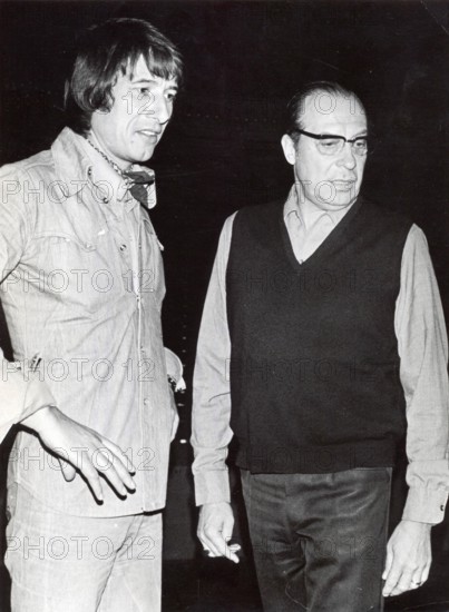 Udo JÜRGENS with Rolf KUTSCHERA, Vienna 1972