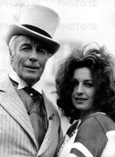 Johannes HEESTERS with his daughter Nicole HEESTERS 1976