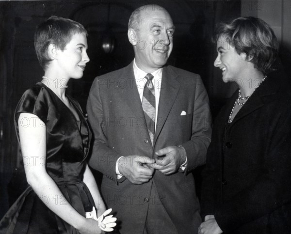 Otto PREMINGER with Jean SEBERG and Francoise SAGAN