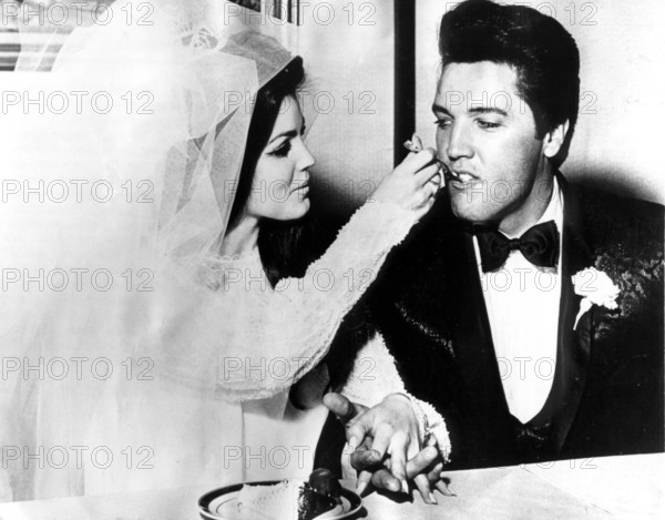 Wedding Priscilla BEAULIEU and Elvis PRESLEY, Las Vegas 1967