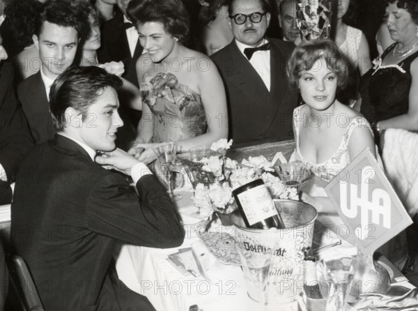 Romy SCHNEIDER and Alain DELON, Film Ball 1959