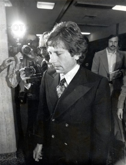 Roman POLANSKI in court, Los Angeles 1977