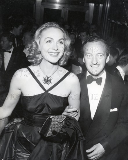 David NIVEN with his wife Hjordis