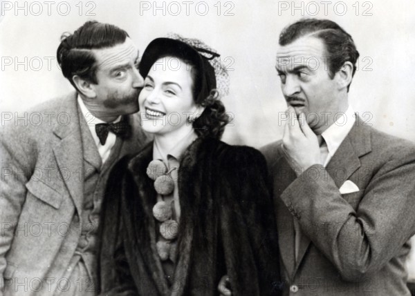 Michael TRUBSHAWE, Hjordis TERSMEDEN and David NIVEN, 1950