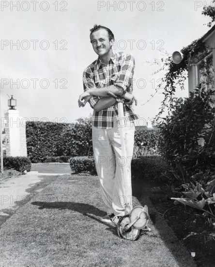 David NIVEN in his garden