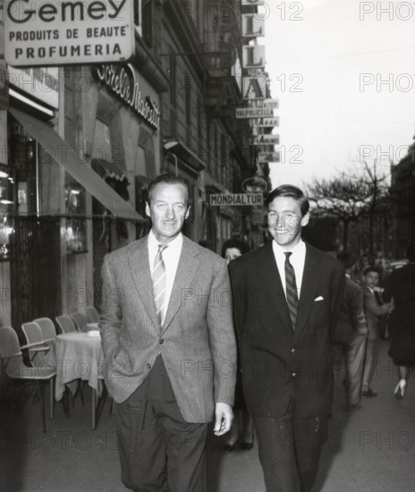 David NIVEN and his son David NIVEN jr. (junior)