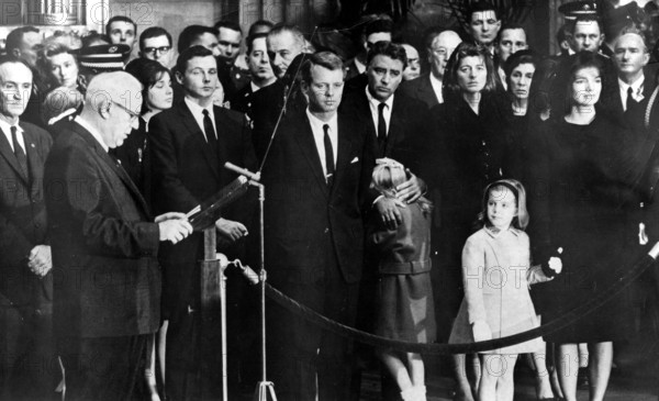 Funeral service for John F. KENNEDY at the Capitol in 1963