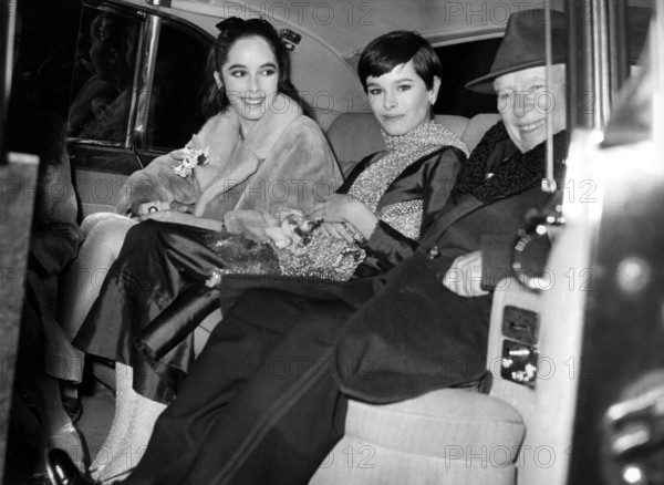 Charlie CHAPLIN and daughters Geraldine and Josephine, 1967