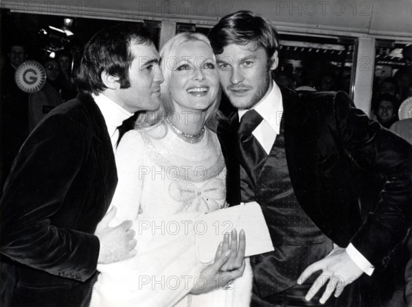 Marcel CERDAN Jr., Virna LISI and Helmut BERGER 1971