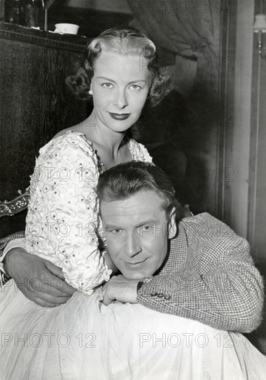 Ilse WERNER and Hermann LENSCHAU in 'Europe and the Bull' 1952