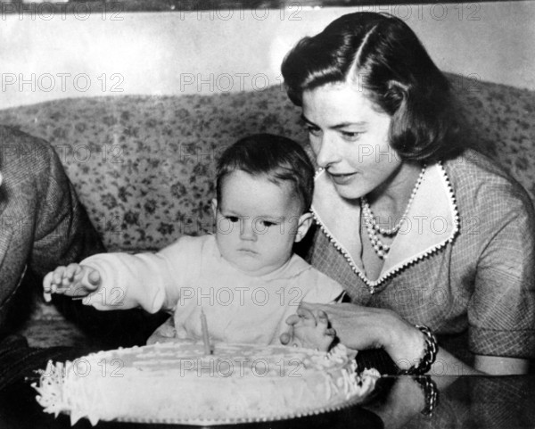 Ingrid BERGMAN with her son Roberto Ingmar ROSSELLINI
