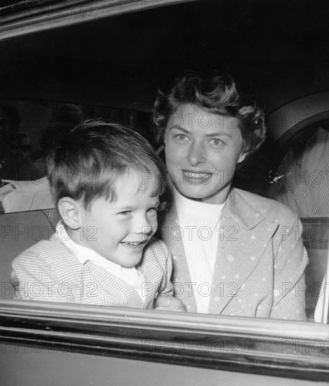 Ingrid BERGMAN with her son Roberto Ingmar ROSSELLINI