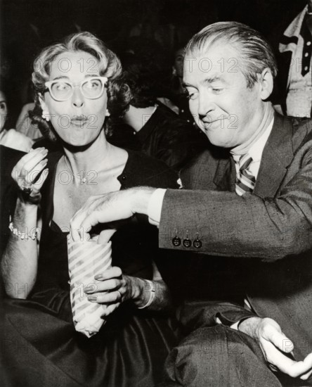 James STEWART and wife Gloria