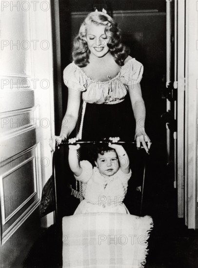 Rita HAYWORTH with daughter Rebecca