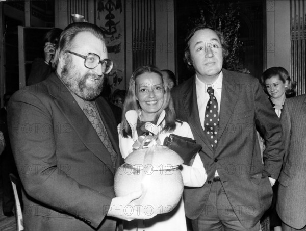 Sergio LEONE, Jeanne MOREAU and Philippe NOIRET, 1972