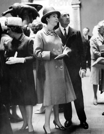 John PROFUMO and Valerie HOBSON at an exhibition, London 1963