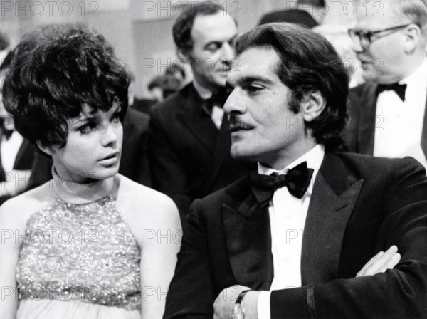 Uschi GLAS and Omar SHARIF at the 20th Bambi Awards, Munich 1968