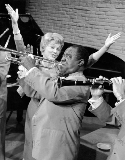 Marika RÖKK with Louis Armstrong, Hamburg 1959