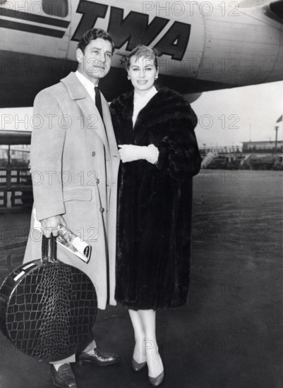 Anita EKBERG and Anthony STEEL, 1957