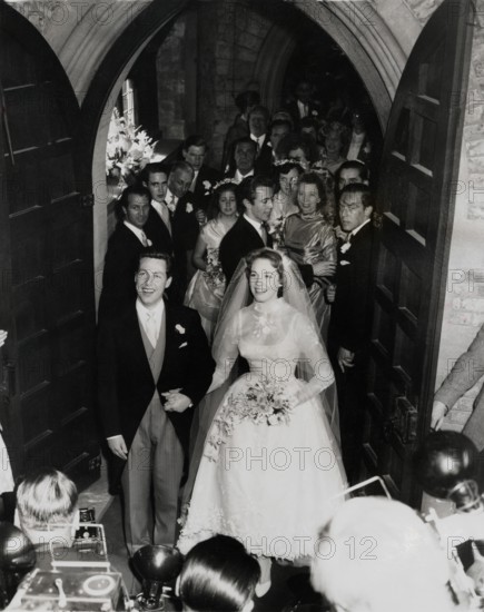 Wedding of Julie Andrews to Tony Walton, 1959