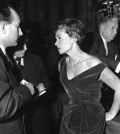 Premiere party for "Girl in Uniform", 1958
