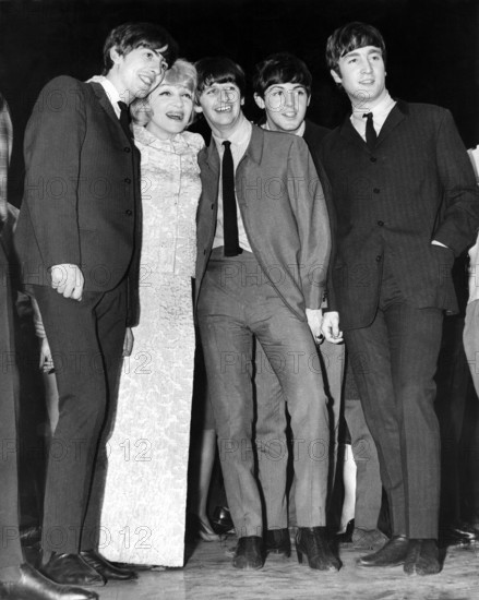 Marlene DIETRICH and THE BEATLES, London 1963