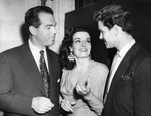 Fred MACMURRAY, Jane RUSSELL and Anthony STEEL, London 1951