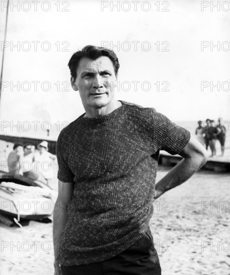 Jack PALANCE at the Lido di Venezia, Venice 1962