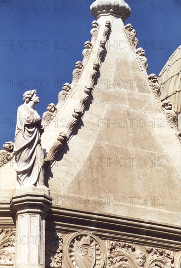 Detail of St. Mark's Basilica in Venice.