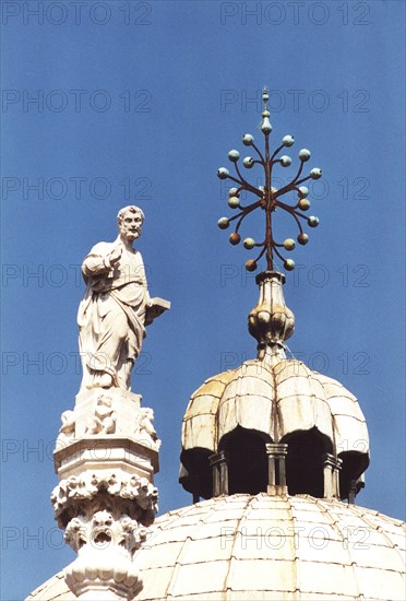 Detail of St. Mark's Basilica in Venice.