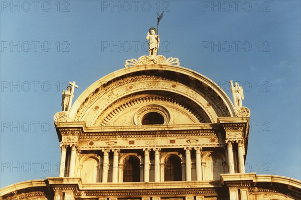 Facade of the Church of San Zaccaria in Venice.