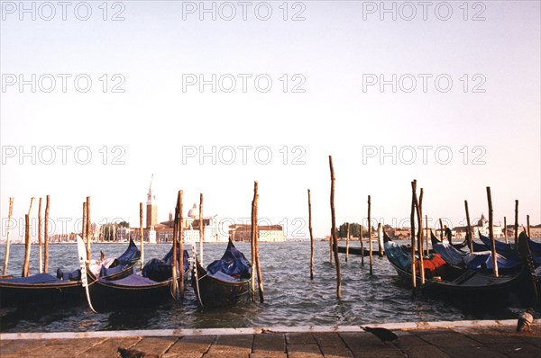 L'île Saint-Georges Majeur à Venise vue du Molo San Marco.