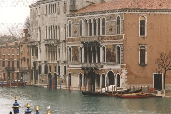 Barbarigo and Da Mula palaces, on Canal Grande in Venice