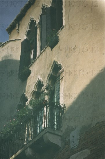 Facade of a palace reflecting on water