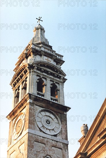 Church tower of Santa Maria Formosa church, in Venice