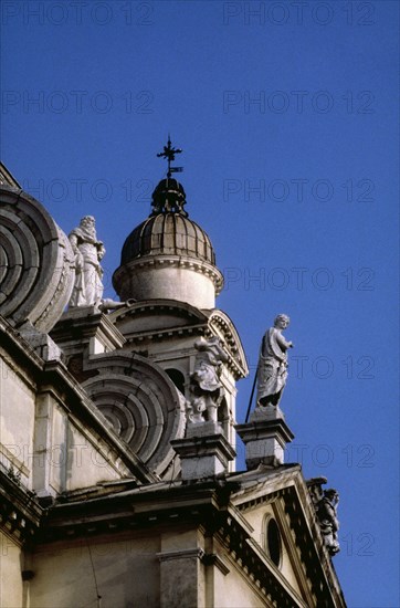 Venice, Detail of Santa Maria della Salute church